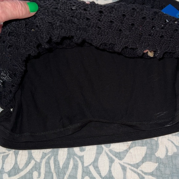 7/$20 2024 Arizona Jean Co NWT knit/crochet Size Large crop tank top - Picture 6 of 6
